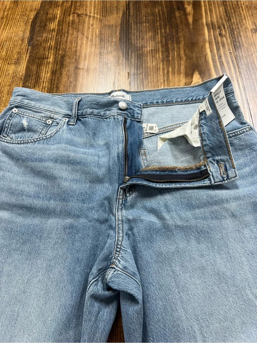 Madewell The Perfect Vintage Wide-Leg Jean Airy Denim Northridge Wash Size 31